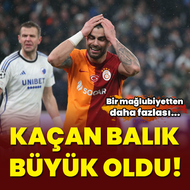 Kaçan balık büyük oldu!