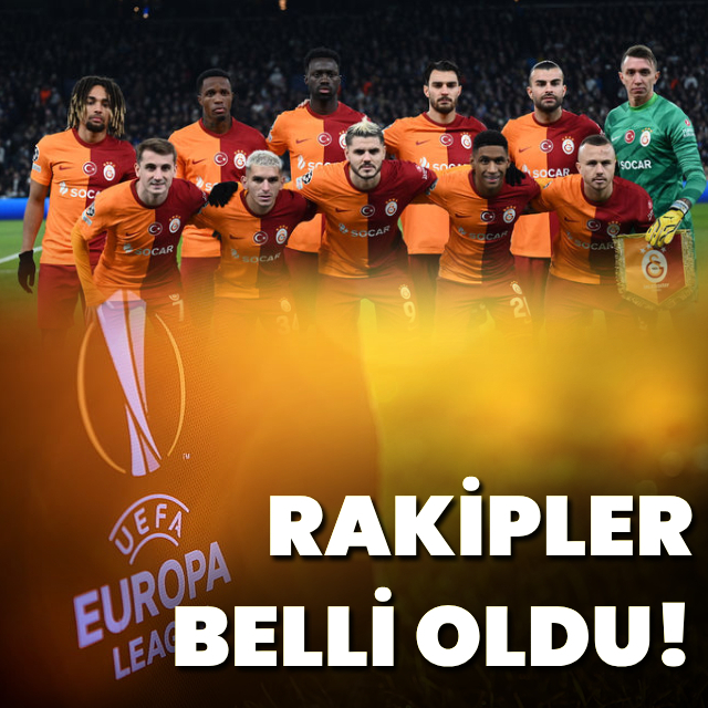 İşte Galatasaray'ın rakipleri!