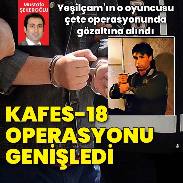 Yeşilçam oyuncusu da gözaltında