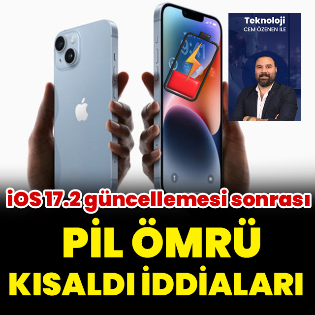iOS 17.2 sonrası pil ömrü kısaldı mı?