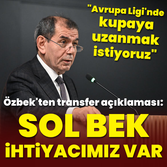 "Sol bek ihtiyacımız var"