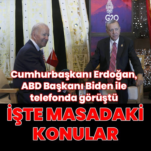 Cumhurbaşkanı Erdoğan, Biden ile görüştü
