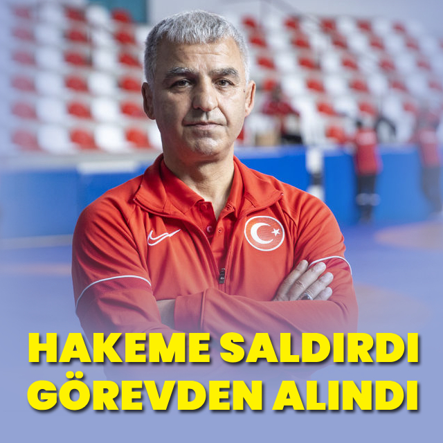 Hakeme saldıran antrenör görevden alındı