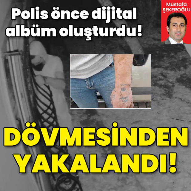 Polis önce dijital albüm oluşturdu! Dövmesinden yakalandı!