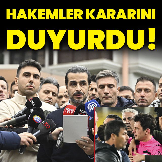 Futbol hakemleri, maçlara çıkma kararı aldı