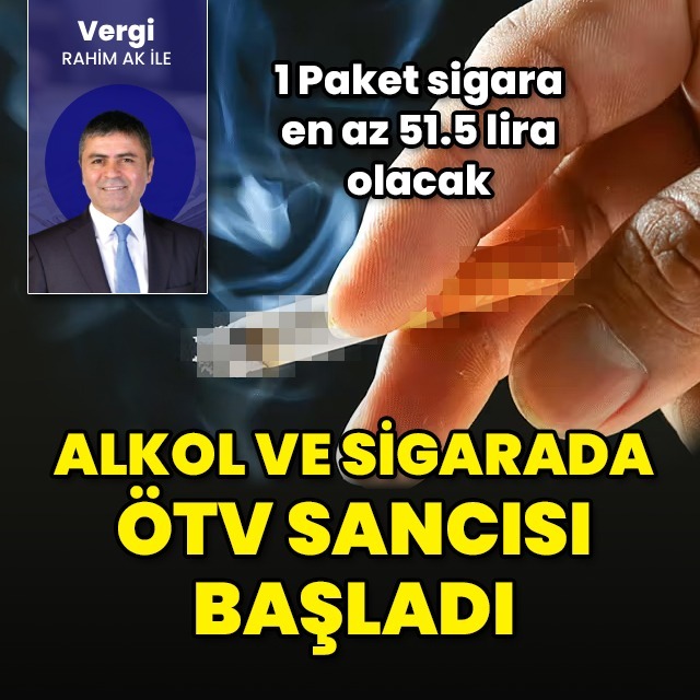 Alkol ve sigarada ÖTV sancısı başladı