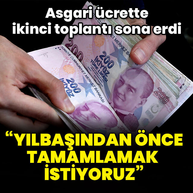 Asgari ücrette ikinci toplantı sona erdi