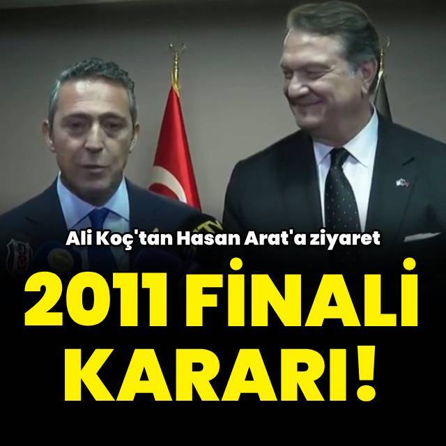 2011 Süper Kupa finali için flaş açıklama!