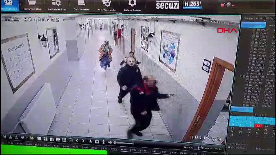 Zorba veli okulu basıp hamile öğretmene saldırdı!