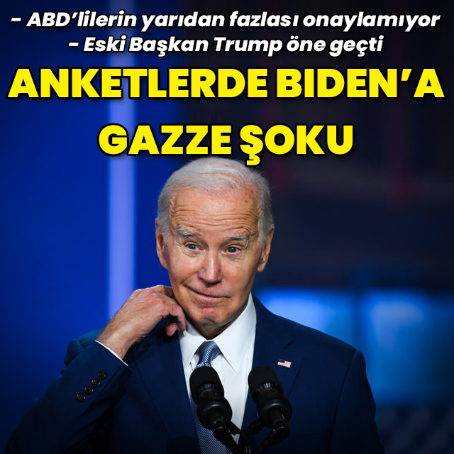 Biden'a anketlerde Gazze şoku