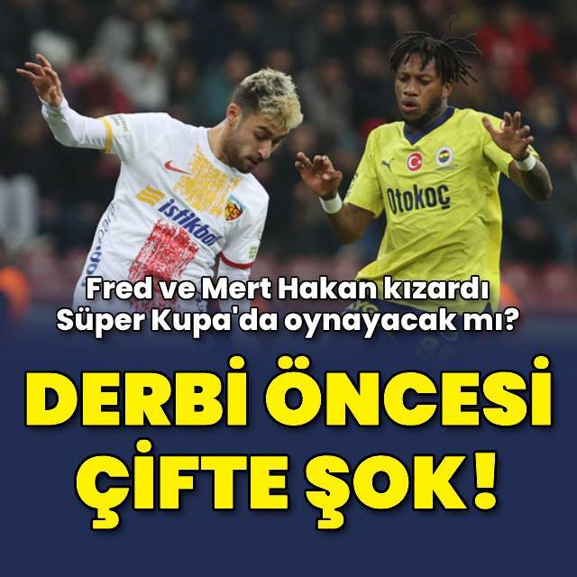 Fenerbahçe'de Fred ve Mert Hakan kırmızı gördü!