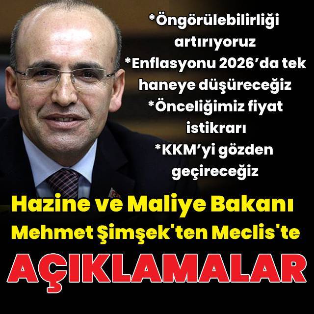Bakan Şimşek rakam vererek hedefi anlattı