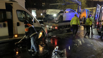 Beşiktaş'ta trafik kazası: 9 yaralı
