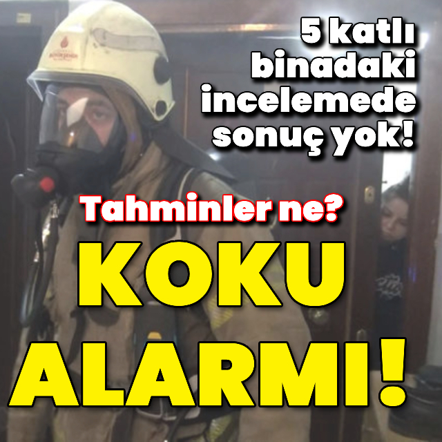 Avcılar'da apartmanda koku tedirginliği