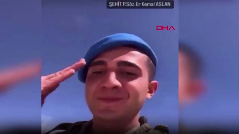 Şehit olmadan önce komutanına bu videoyu göndermiş