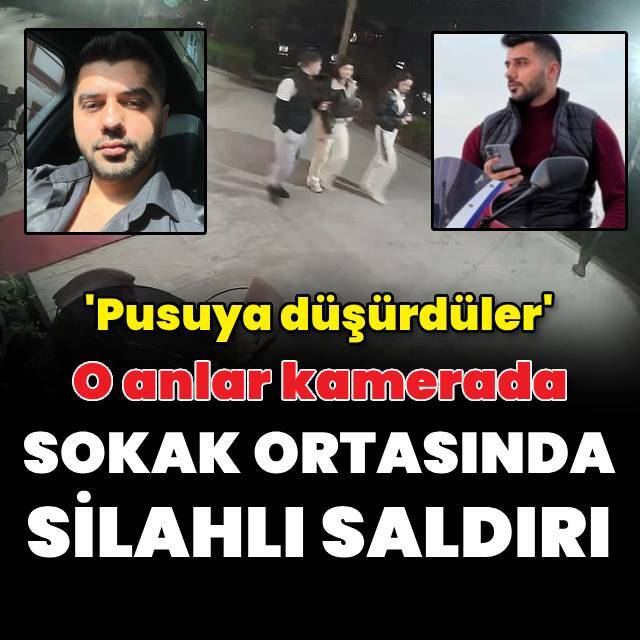 Sokak ortasında silahlı saldırı!
