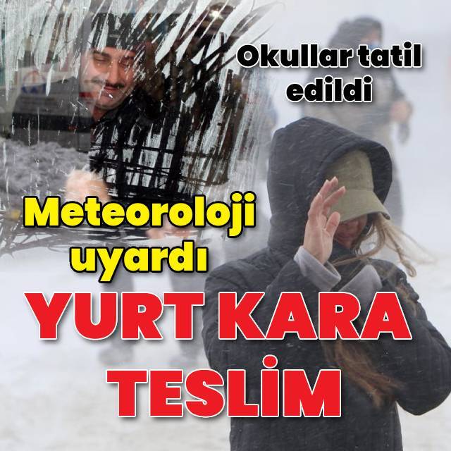 Birçok kent kar yağışına teslim oldu!