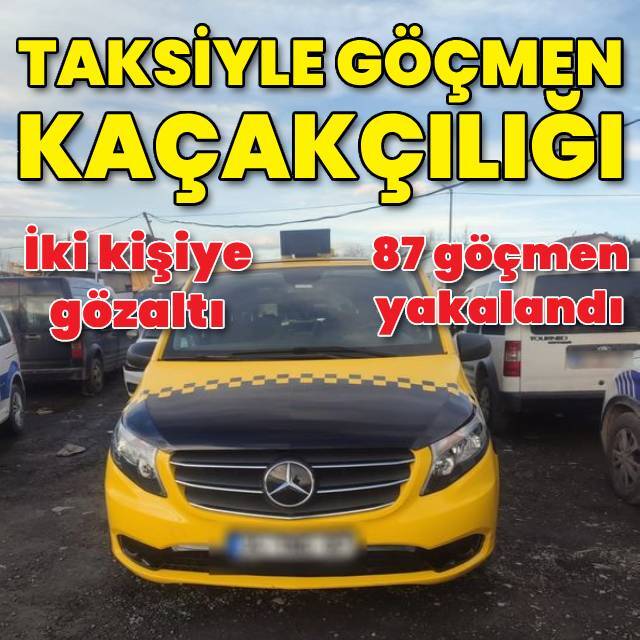 Göçmen kaçakçılığı yapan 2 kişi yakalandı