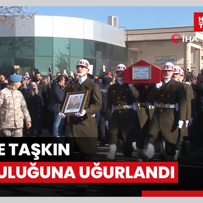 Şehit Piyade Sözleşmeli Er Emre Taşkın son yolculuğuna uğurlandı