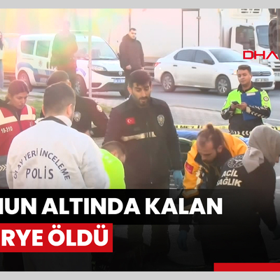 Esenyurt'ta kamyonun altında kalan motokurye öldü