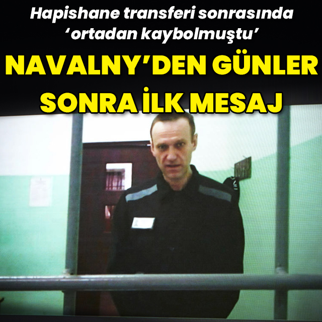 Rus muhalif Navalny’den ilk mesaj
