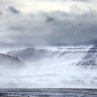 'Kar şelalesi' görüntülendi