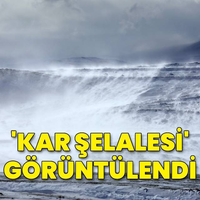 'Kar şelalesi' görüntülendi