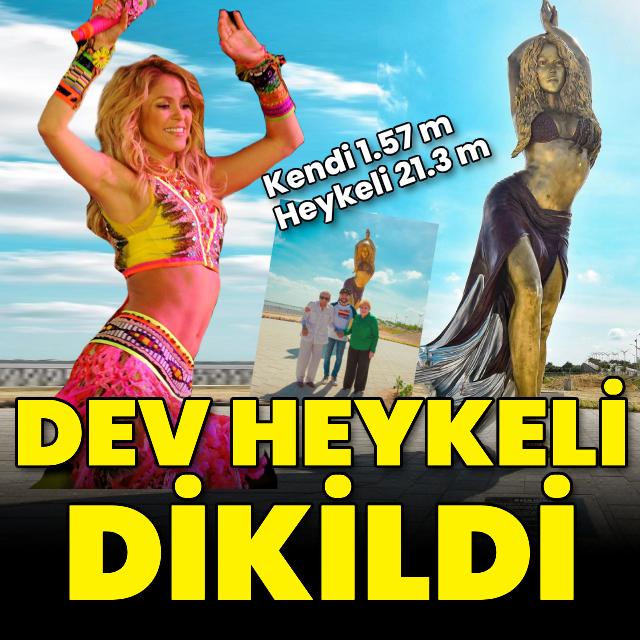 Dev heykeli dikildi