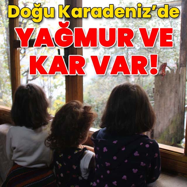Doğu Karadeniz için yağmur ve kar uyarısı