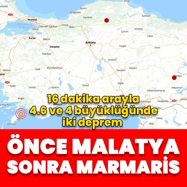 Malatya'da paniğe yol açan deprem!