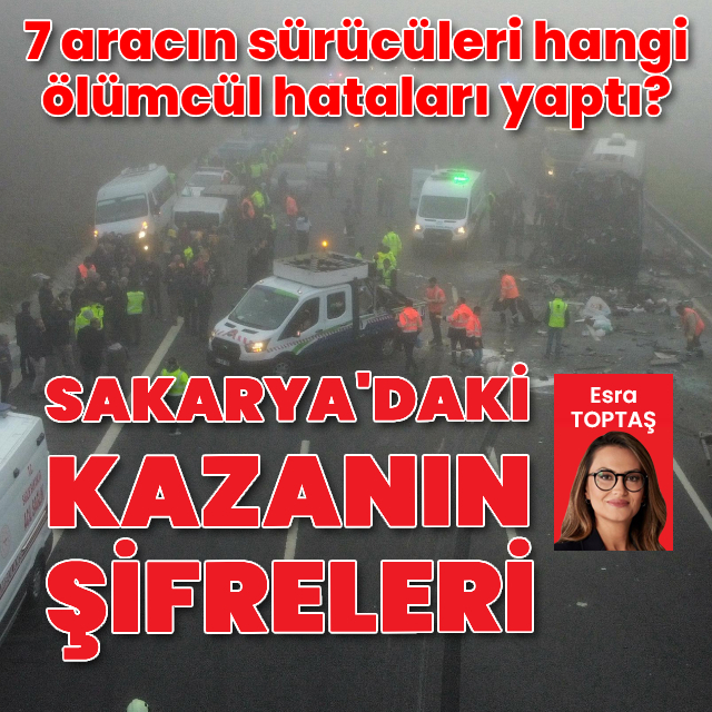 Sakarya'daki kazanın şifreleri