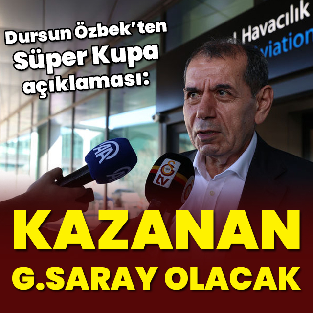 "Kazanan Galatasaray olacak"