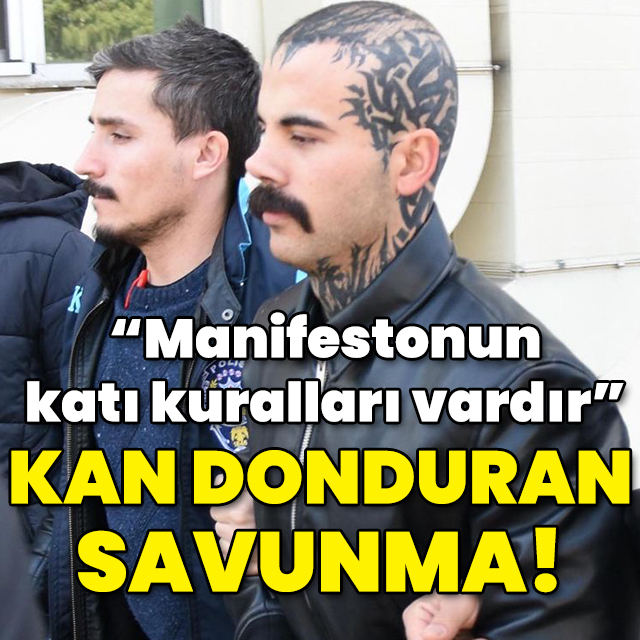 "Manifestonun katı kuralları vardır!" Tüyler ürperten savunma!