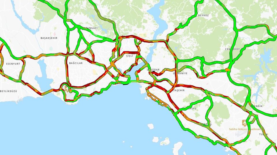 İstanbul'da yılbaşı trafiği!