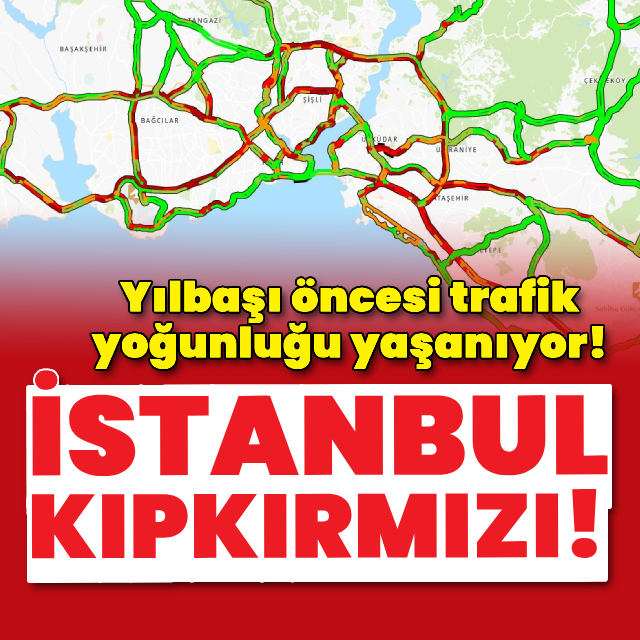 İstanbul'da yılbaşı trafiği!