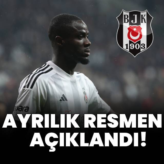 Beşiktaş'ta ayrılık açıklandı!