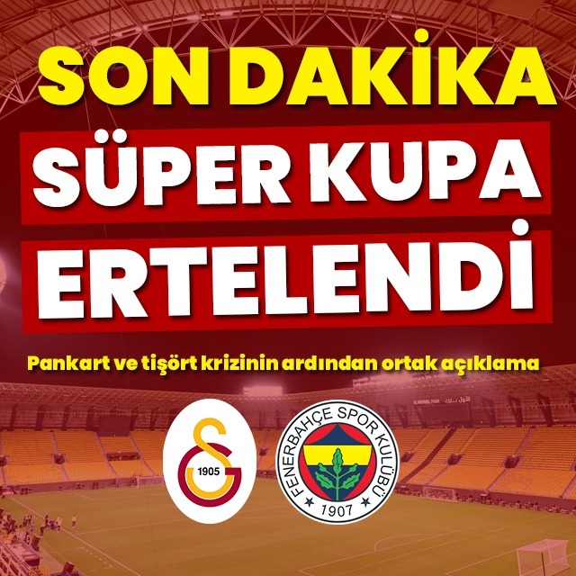 Fenerbahçe ve Galatasaray'dan ortak açıklama