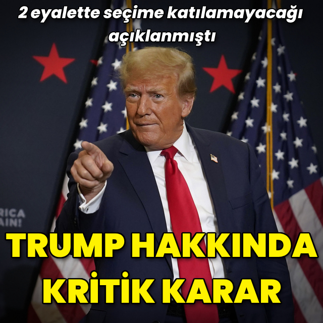 Trump hakkında yeni karar
