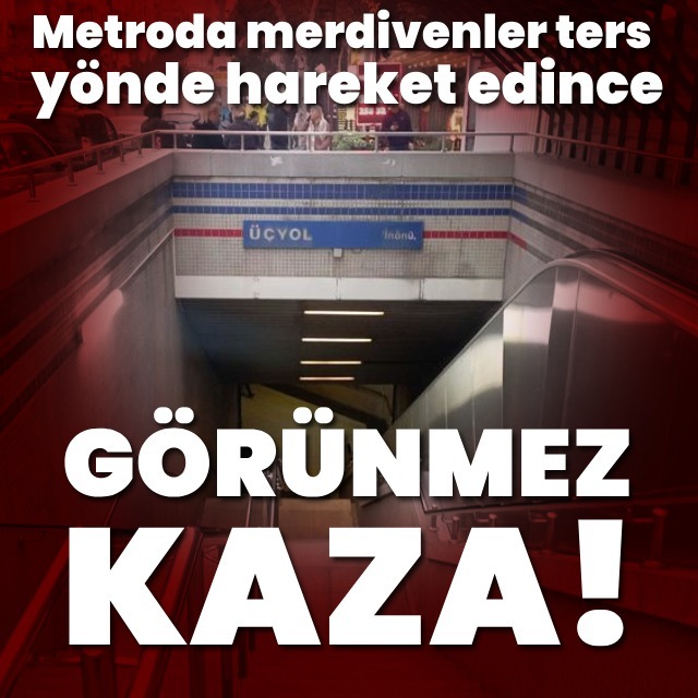 Yürüyen merdivende kaza: 5 yaralı