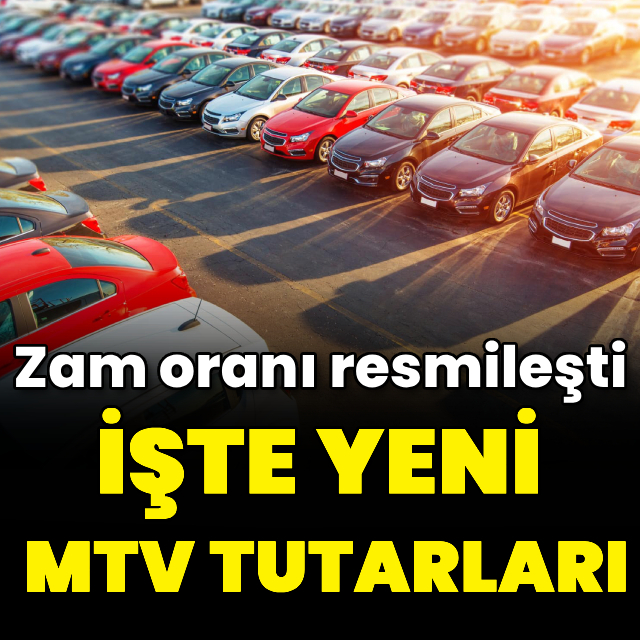 2024'te ödenecek MTV tutarları belli oldu