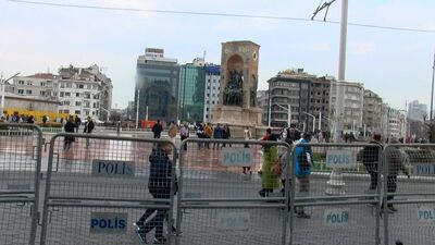 Taksim'de yılbaşı tedbirleri