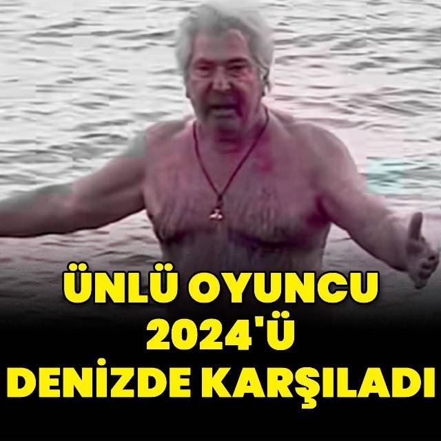 Ünlü oyuncu 2024'ü denizde karşıladı