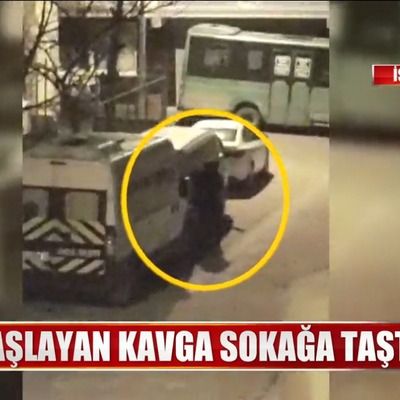 Sokak ortasında kadına şiddet!