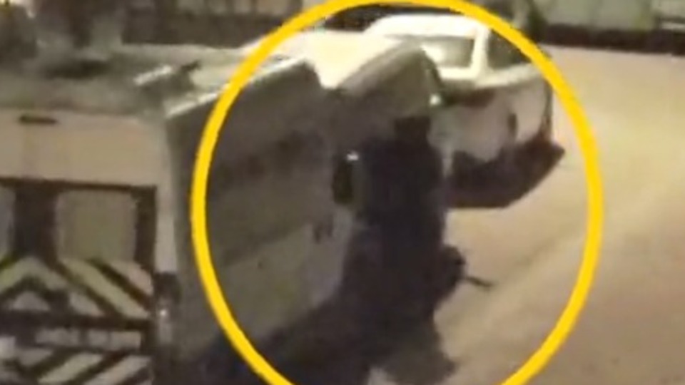 Sokak ortasında kadına şiddet!