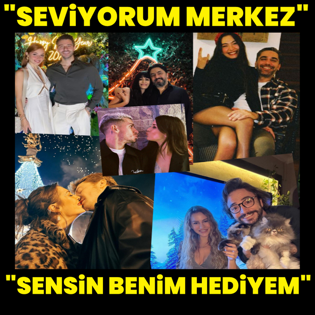 Âşıklar yeni yıla böyle girdi