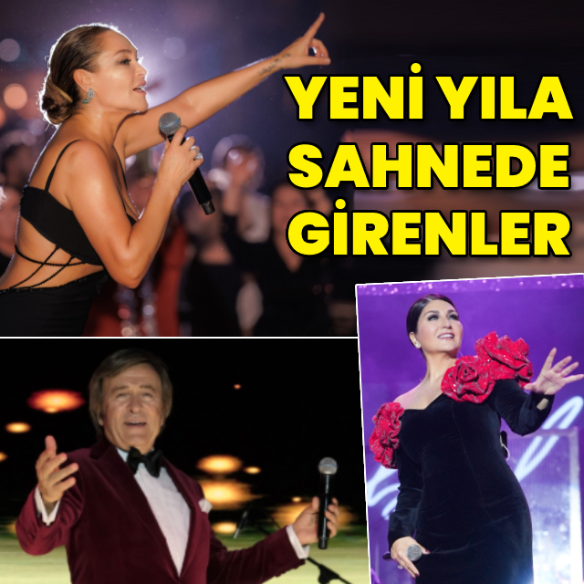 Yeni yıla sahnede girdiler