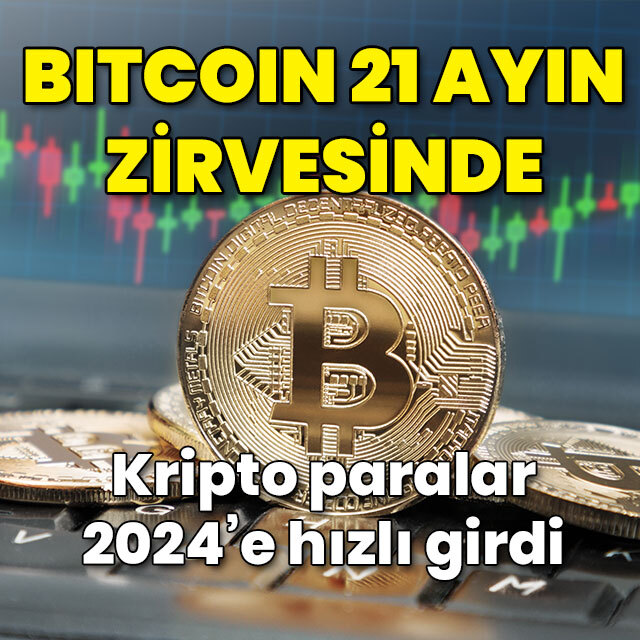 Bitcoin 21 ayın zirvesinde
