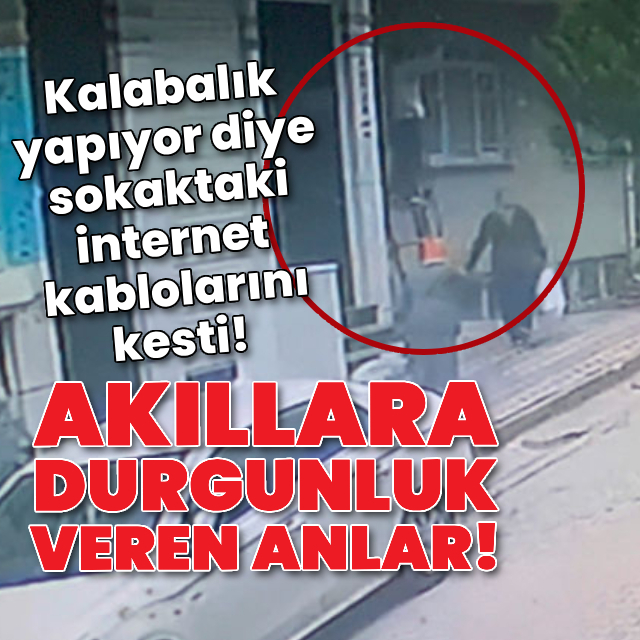 Kalabalık yapıyor diye internet kablolarını kesti!