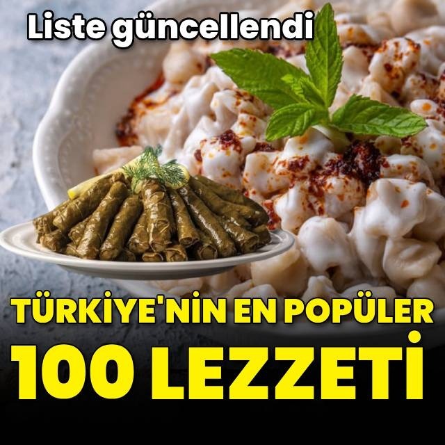 Türkiye'nin en popüler 100 yemeği