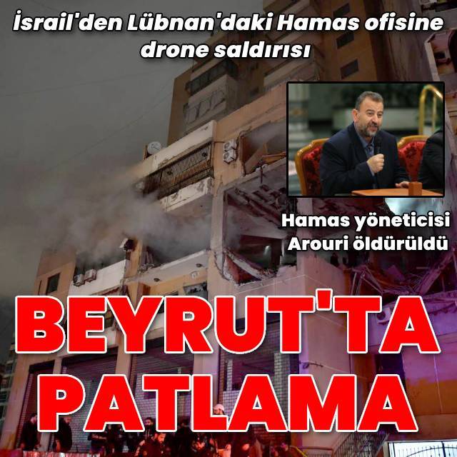 İsrail'den Hamas'ın Beyrut'taki ofisine saldırı